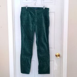 Talbots high waist straight leg velveteen pants
